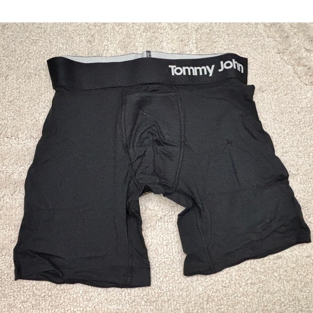 Tommy John Boxer Brief Men Small Black Navy Cool Cotton 2 Pack 6" Inseam NIB - Picture 6 of 6